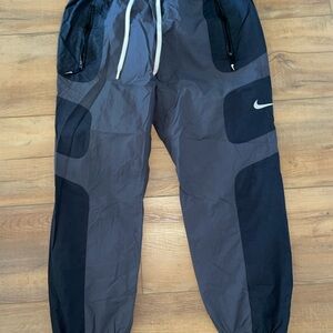 Nike Gray and Black Track Pants